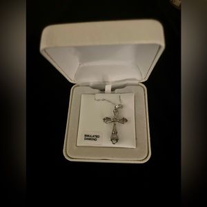 Sterling silver cross necklace